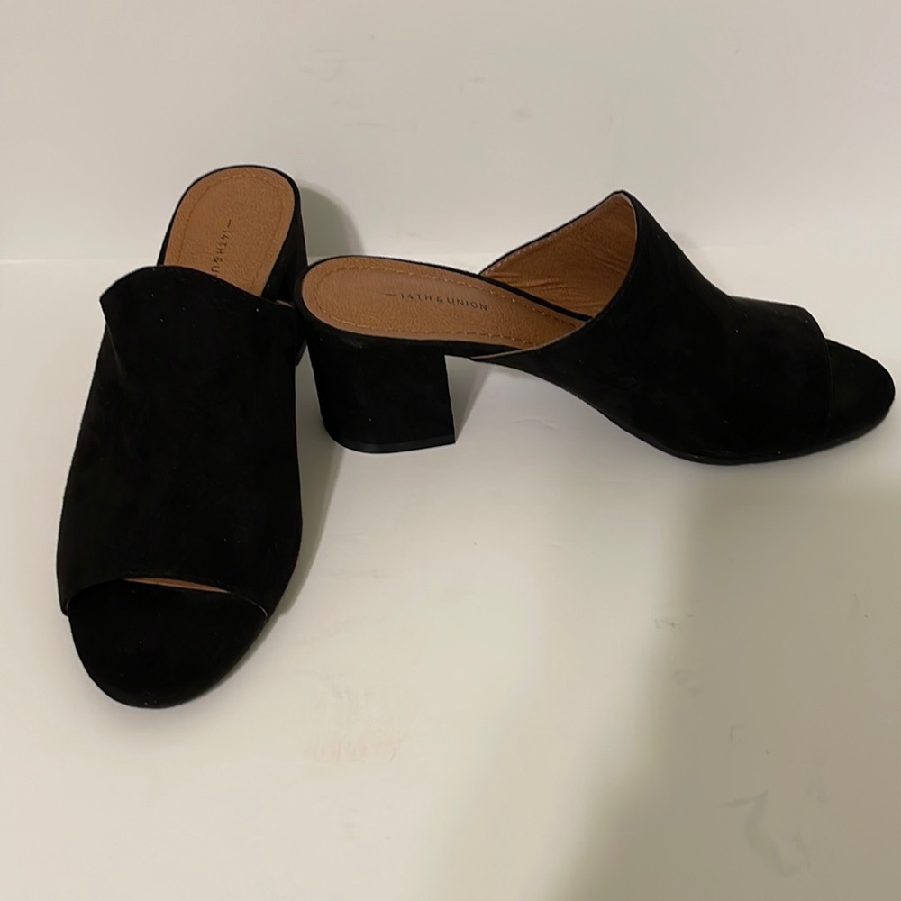 Black Faux Suede